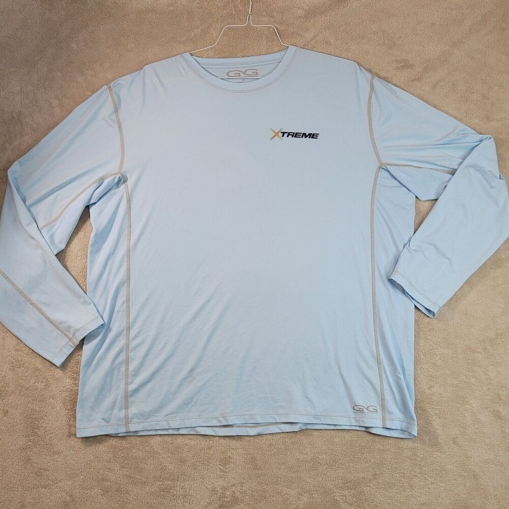 GAMEGUARD OUTDOORS Men's Long Sleeve T-Shirt Xtreme Graphic Blue Size 2XL - Picture 5 of 7